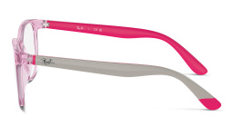 Shop Ray-Ban Junior Optics Kids Panthos Eyeglasses in Pink online.