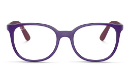 Shop Ray-Ban Junior Optics Kids Panthos Eyeglasses in Purple online.