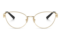 TIFFANY T Motif Cat-Eye Eyeglasses in Pale Gold – Product Photo 1