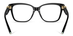 TIFFANY T Deco Square Eyeglasses in Black – Product Photo 4