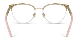 VERSACE Greca Half-Rim Cat-Eye Eyeglasses in Pink – Product Photo 4