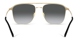 GIORGIO ARMANI Logo Square Sunglasses in Gold – Product Photo 4