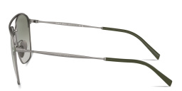 نظارات شمسية مربّعة بشعار العلامة من جورجو أرماني بلون رصاصي - صورة المنتج 3