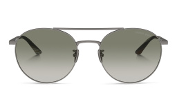 GIORGIO ARMANI Logo Round Sunglasses in Gunmetal – Product Photo 1