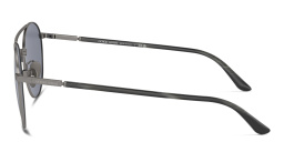 تسوق نظارات شمسية دائرية بشعار العلامة جورجو أرماني بلون رصاصي أونلاين.