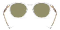 Shop GIORGIO ARMANI Logo Panthos Sunglasses in Clear online.