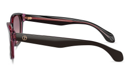 Shop GIORGIO ARMANI Armani Code Square Sunglasses in Top Brown Transparent Pink online.