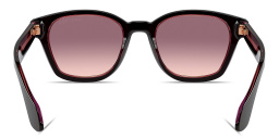 Shop GIORGIO ARMANI Armani Code Square Sunglasses in Top Brown Transparent Pink online.