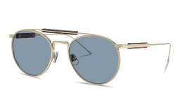 BRUNELLO CUCCINELLI Sartorial Sunset Unisex Round Sunglasses in Polished Gold – Product Photo 2