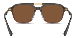 Shop BRUNELLO CUCINELLI Sartorial Sunset Aviator Sunglasses in Brown online.