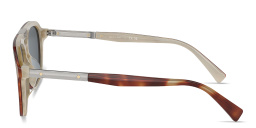 Shop BRUNELLO CUCINELLI Sartorial Sunset Aviator Sunglasses in Polished Havana online.