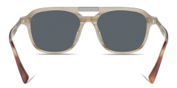 Shop BRUNELLO CUCINELLI Sartorial Sunset Aviator Sunglasses in Polished Havana online.