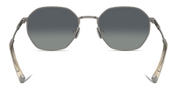 Shop BRUNELLO CUCINELLI Intarsia Rays Unisex Irregular Sunglasses in Gunmetal online.