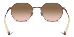 Shop BRUNELLO CUCINELLI Intarsia Rays Unisex Irregular Sunglasses in Brown online.