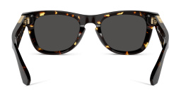 نظارات شمسية مربّعة بشعار العلامة للجنسين من بربري بلون هافان داكن - صورة المنتج 4