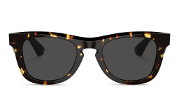 BURBERRY Logo Unisex Square Sunglasses in Dark Havana – Product Photo 1