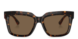 Shop BURBERRY TB Motif Square Sunglasses in Havana online.