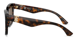 Shop BURBERRY TB Motif Square Sunglasses in Havana online.