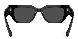 Dolce & Gabbana Logo Rectangle Sunglasses in Black – Product Photo 4
