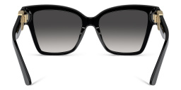 Shop Dolce & Gabbana Logo Square Sunglasses in Black online.