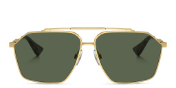 Dolce & Gabbana Logo Aviator Sunglasses in Gold – Product Photo 1