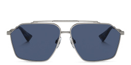 Dolce & Gabbana Logo Aviator Sunglasses in Gunmetal – Product Photo 1