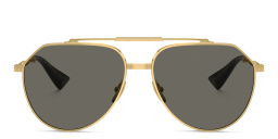 تسوق نظارات شمسية أفياتور بشعار العلامة دولتشي آند غابانا بلون ذهبي أونلاين.