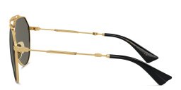 تسوق نظارات شمسية أفياتور بشعار العلامة دولتشي آند غابانا بلون ذهبي أونلاين.