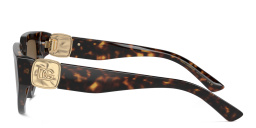 Dolce & Gabbana Logo Butterfly Sunglasses in Havana – Product Photo 3