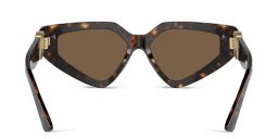 Dolce & Gabbana Logo Butterfly Sunglasses in Havana – Product Photo 4