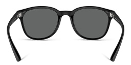 Shop Emporio Armani Logo Panthos Sunglasses in Matte Black online.