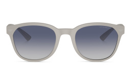 Emporio Armani Logo Panthos Sunglasses in Matte Light Grey – Product Photo 1