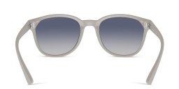 Emporio Armani Logo Panthos Sunglasses in Matte Light Grey – Product Photo 4