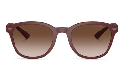 Emporio Armani Logo Panthos Sunglasses in Matte Bordeaux – Product Photo 1