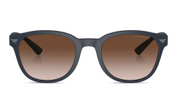 Emporio Armani Logo Panthos Sunglasses in Blue – Product Photo 1