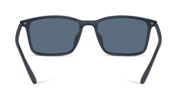Emporio Armani Logo Rectangle Sunglasses in Matte Blue – Product Photo 4