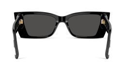 تسوق نظارات شمسية مستطيلة بشعار JC جيمي تشو بلون أسود أونلاين.