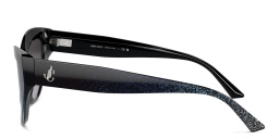 تسوق نظارات شمسية كات آي بشعار JC جيمي تشو بلون أسود أونلاين.