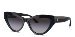 JIMMY CHOO JC Motif Cat-Eye Sunglasses in Black – Product Photo 2