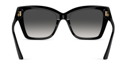 Shop JIMMY CHOO JC Motif Square Sunglasses in Black online.