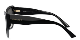 JIMMY CHOO Rhinestone-Embellished Oversized Cat-Eye Sunglasses in Black – Product Photo 3