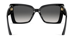 JIMMY CHOO Rhinestone-Embellished Oversized Cat-Eye Sunglasses in Black – Product Photo 4