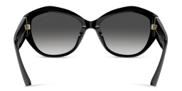 Shop JIMMY CHOO JC Motif Cat-Eye Sunglasses in Black online.