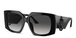 نظارات شمسية مربّعة بشعار JC من جيمي تشو بلون أسود - صورة المنتج 2