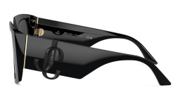 نظارات شمسية مربّعة بشعار JC من جيمي تشو بلون أسود - صورة المنتج 3