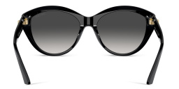 Shop JIMMY CHOO JC Motif Round Sunglasses in Black online.