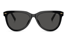 تسوق نظارات شمسية بانتوس بشعار العلامة العمودي ميو ميو بلون أسود أونلاين.