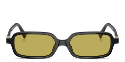 MIU MIU Regard Rectangle Sunglasses in Black – Product Photo 1