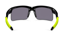 Oakley Youth Capacitor Kids Half-Rim Rectangle Sunglasses in Polished Black – Product Photo 4