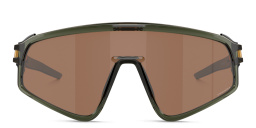 Shop Oakley Latch Panel Unisex Rectangle Sunglasses in Green online.